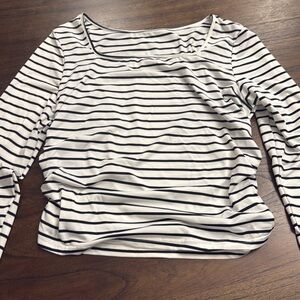 Long sleeve striped tee 3X(18)